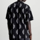 Calvin Klein Ανδρική κοντομάνικη μπλούζα Stacked Logo Aop Tee